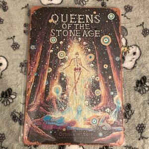 Queens of the Stone Age wall art metal sign Qotsa skeleton